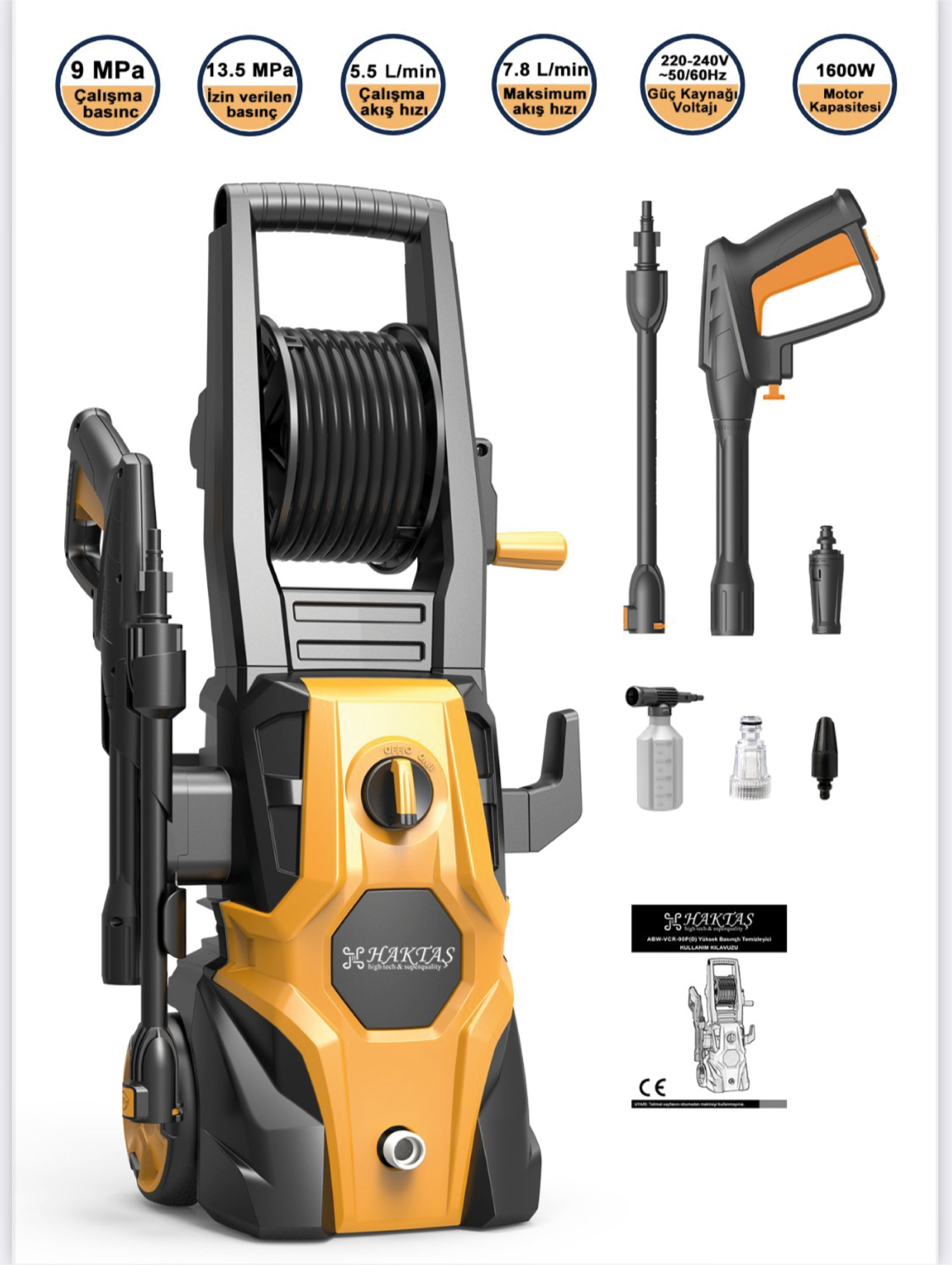 ABV-VCR-90P Basınçlı Yıkama Makinesi