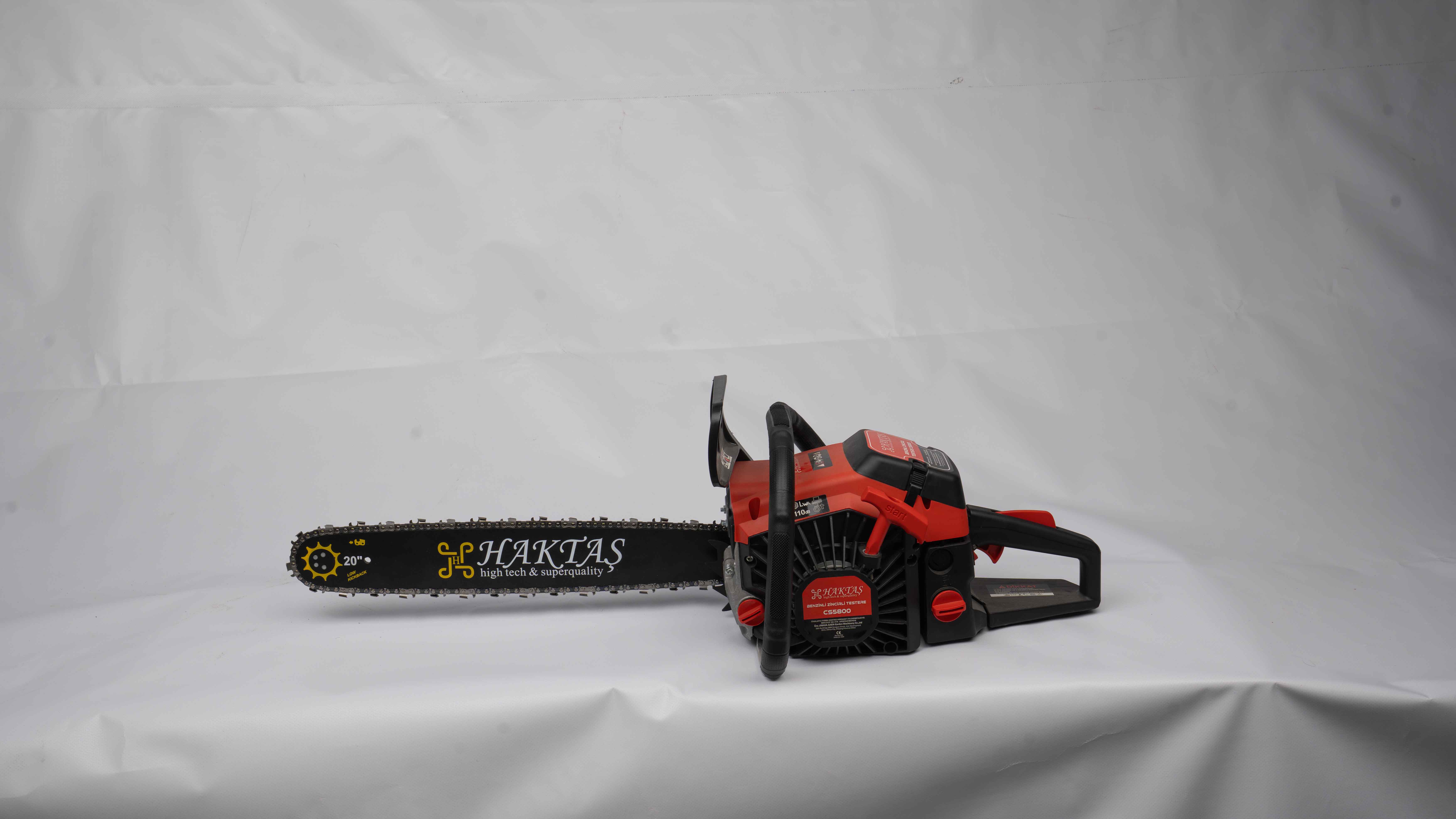 CS5800 58CC Benzinli Ağaç Kesme Motoru | 2400W Güç ve 20 İnç Pala