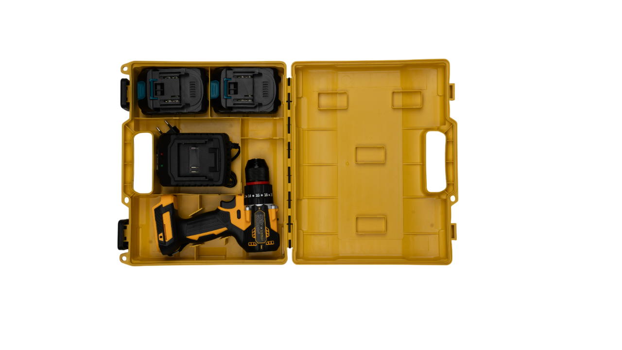 38-HKS-411 21V Kömürsüz Kızaklı Matkap | 3700 Devir ve 50 Nm Tork