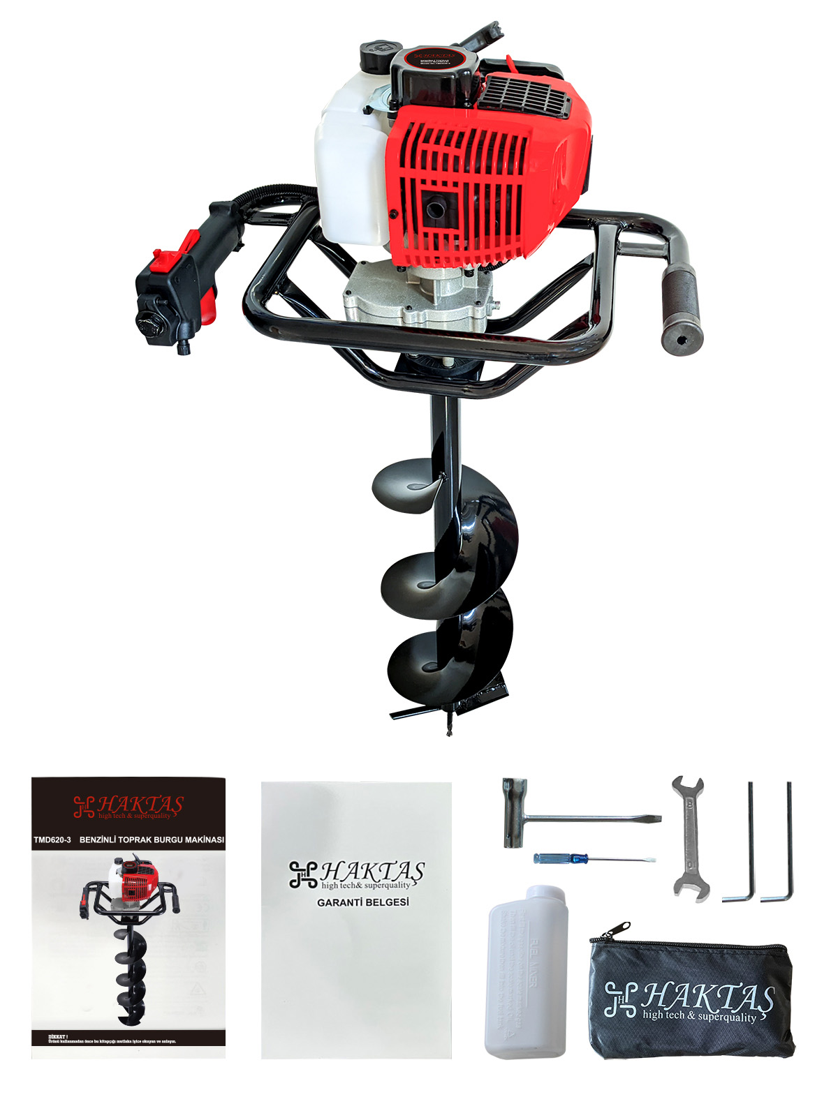 TMD620-3 62cc Benzinli Toprak Burgusu | 2100W Güçlü Çukur Açma Makinesi