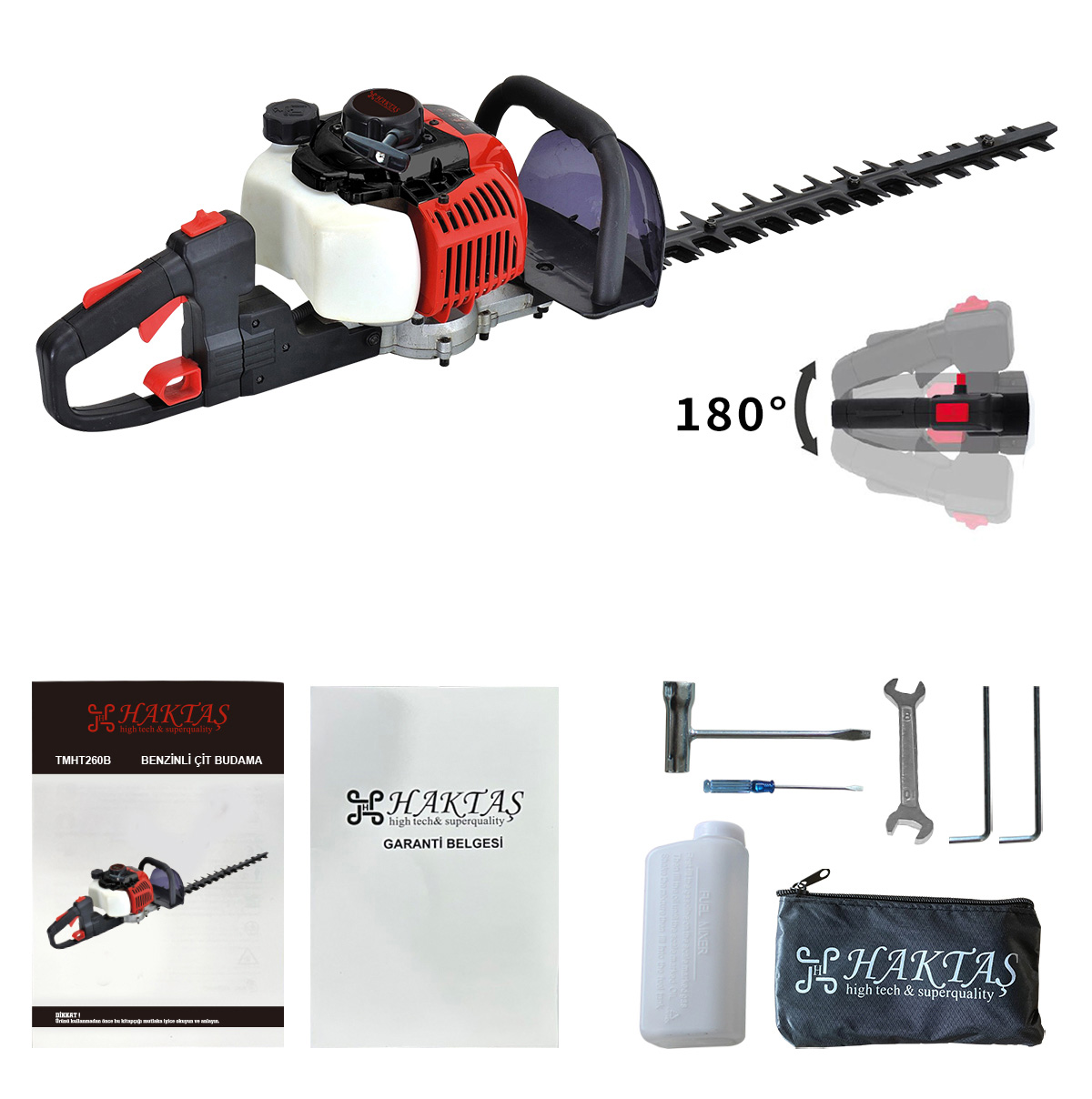 TMHT260B 25.4cc Benzinli Çit Budama Makinesi | 600mm Pala 900W